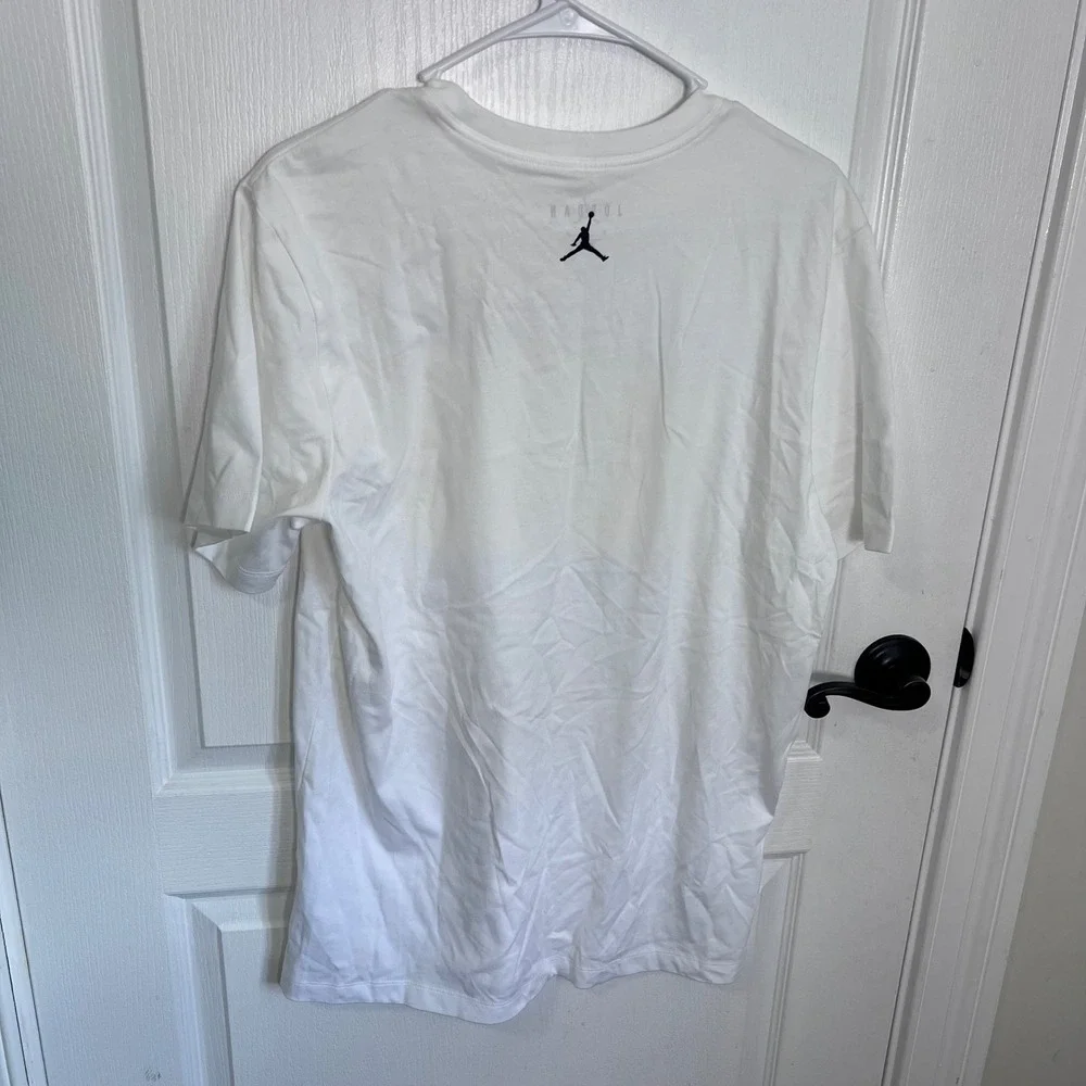 Jordan Mens Jumpman Flight Cloud Graphic T-Shirt‎ White Size Medium Short Sleeve